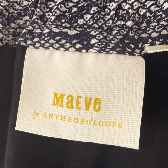 Maeve by Anthropologie Annette Midi Skirt Snake Print Blue Size 8 - Picture 13 of 16